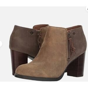 Sperry Top-Sider leather heel ankle shoes boots sz 9M